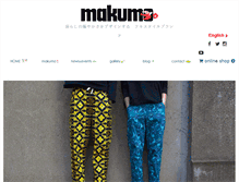Tablet Screenshot of makumo-textile.com